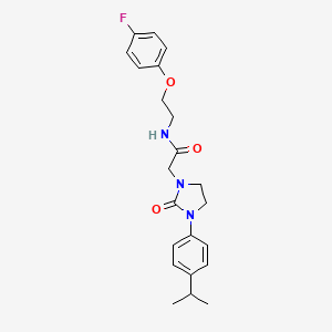 N-(2-(4-fluorophenoxy)ethyl)-2-(3-(4-isopropylphenyl)-2-oxoimidazolidin-1-yl)acetamide