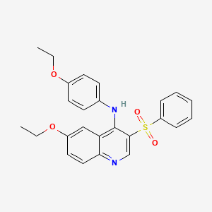 3-(benzenesulfonyl)-6-ethoxy-N-(4-ethoxyphenyl)quinolin-4-amine