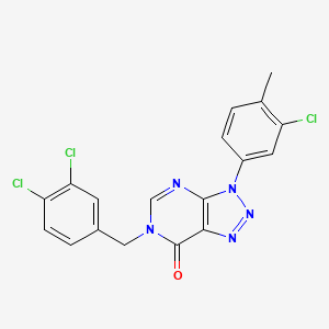 3-(3-chloro-4-methylphenyl)-6-(3,4-dichlorobenzyl)-3H-[1,2,3]triazolo[4,5-d]pyrimidin-7(6H)-one