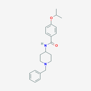 molecular formula C22H28N2O2 B240236 N-(1-benzyl-4-piperidinyl)-4-isopropoxybenzamide 