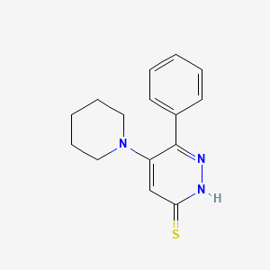 6-Phenyl-5-piperidino-3-pyridazinethiol