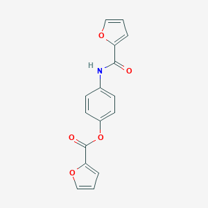 molecular formula C16H11NO5 B240238 4-(2-Furoylamino)phenyl 2-furoate 
