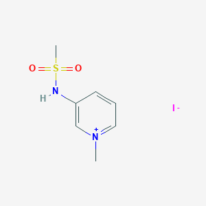 molecular formula C7H11IN2O2S B2402417 3-Methanesulfonamido-1-methylpyridin-1-ium iodide CAS No. 59344-37-5
