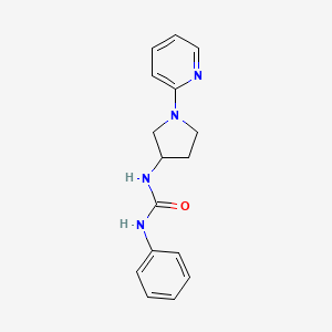 1-Phenyl-3-(1-(pyridin-2-yl)pyrrolidin-3-yl)urea