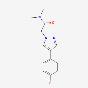 molecular formula C13H14FN3O B2402431 2-(4-(4-fluorophenyl)-1H-pyrazol-1-yl)-N,N-dimethylacetamide CAS No. 1421480-68-3