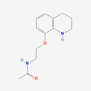 molecular formula C13H18N2O2 B2402453 N-[2-(1,2,3,4-tetrahydroquinolin-8-yloxy)ethyl]acetamide CAS No. 931586-48-0