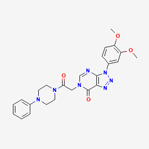 3-(3,4-dimethoxyphenyl)-6-(2-oxo-2-(4-phenylpiperazin-1-yl)ethyl)-3H-[1,2,3]triazolo[4,5-d]pyrimidin-7(6H)-one