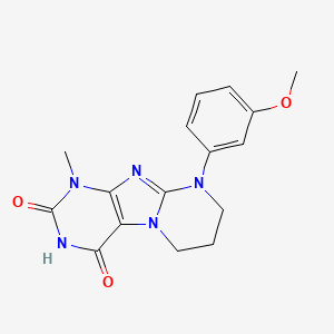 9-(3-methoxyphenyl)-1-methyl-7,8-dihydro-6H-purino[7,8-a]pyrimidine-2,4-dione