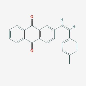 molecular formula C23H16O2 B240247 2-[(Z)-2-(4-methylphenyl)ethenyl]anthracene-9,10-dione 