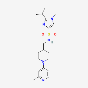 2-isopropyl-1-methyl-N-((1-(2-methylpyridin-4-yl)piperidin-4-yl)methyl)-1H-imidazole-4-sulfonamide