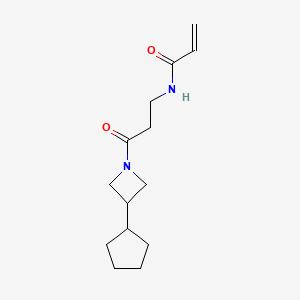 N-[3-(3-Cyclopentylazetidin-1-yl)-3-oxopropyl]prop-2-enamide