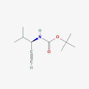 Carbamic acid, [(1R)-1-(1-methylethyl)-2-propynyl]-, 1,1-dimethylethyl ester
