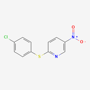 2-[(4-Chlorophenyl)sulfanyl]-5-nitropyridine