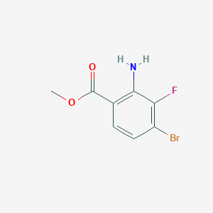molecular formula C8H7BrFNO2 B2402492 Methyl 2-amino-4-bromo-3-fluorobenzoate CAS No. 1825390-63-3