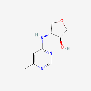 (3S,4R)-4-[(6-Methylpyrimidin-4-yl)amino]oxolan-3-ol