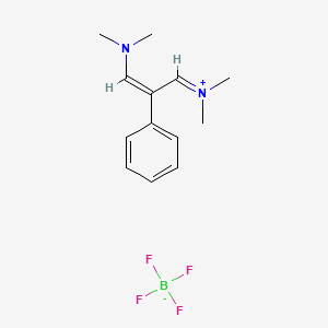 molecular formula C13H19BF4N2 B2402514 2-Phenyl-1,3-bis(dimethylamino)trimethinium tetrafluoroborate CAS No. 62439-20-7