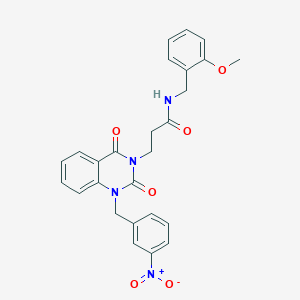 N-(2-methoxybenzyl)-3-(1-(3-nitrobenzyl)-2,4-dioxo-1,2-dihydroquinazolin-3(4H)-yl)propanamide