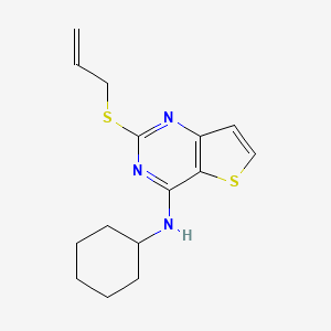 2-(allylsulfanyl)-N-cyclohexylthieno[3,2-d]pyrimidin-4-amine