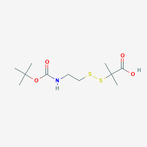 molecular formula C11H21NO4S2 B2402554 Boc-AEDI-OH CAS No. 144700-78-7