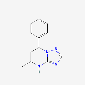 5-Methyl-7-phenyl-4,5,6,7-tetrahydro-[1,2,4]triazolo[1,5-a]pyrimidine