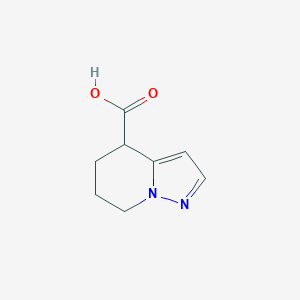 molecular formula C8H10N2O2 B2402570 4H,5H,6H,7H-pyrazolo[1,5-a]pyridine-4-carboxylic acid CAS No. 1553175-83-9