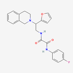 N1-(2-(3,4-dihydroisoquinolin-2(1H)-yl)-2-(furan-2-yl)ethyl)-N2-(4-fluorophenyl)oxalamide