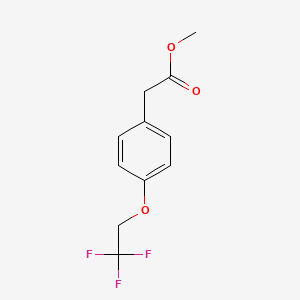 molecular formula C11H11F3O3 B2402589 Methyl 2-[4-(2,2,2-trifluoroethoxy)phenyl]acetate CAS No. 937603-34-4