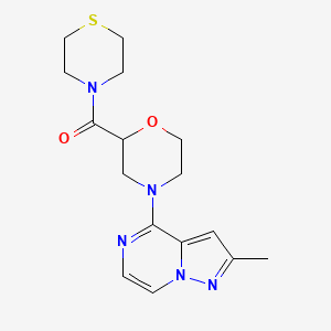 [4-(2-Methylpyrazolo[1,5-a]pyrazin-4-yl)morpholin-2-yl]-thiomorpholin-4-ylmethanone