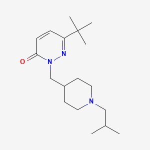 6-Tert-butyl-2-{[1-(2-methylpropyl)piperidin-4-yl]methyl}-2,3-dihydropyridazin-3-one