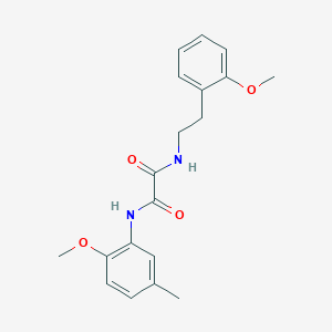molecular formula C19H22N2O4 B2402606 N1-(2-methoxy-5-methylphenyl)-N2-(2-methoxyphenethyl)oxalamide CAS No. 900000-69-3