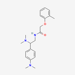 N-[2-(dimethylamino)-2-[4-(dimethylamino)phenyl]ethyl]-2-(2-methylphenoxy)acetamide