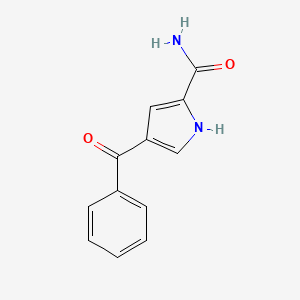 molecular formula C12H10N2O2 B2402619 4-benzoyl-1H-pyrrole-2-carboxamide CAS No. 338976-94-6