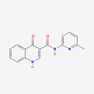 molecular formula C16H13N3O2 B2402621 1,4-dihydro-N-(6-methyl-2-pyridinyl)-4-oxo-3-Quinolinecarboxamide CAS No. 946203-96-9