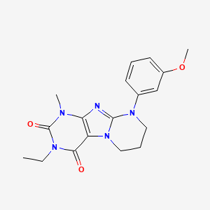 3-ethyl-9-(3-methoxyphenyl)-1-methyl-7,8-dihydro-6H-purino[7,8-a]pyrimidine-2,4-dione