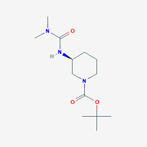 molecular formula C13H25N3O3 B2402631 (S)-tert-Butyl 3-[(Dimethylcarbamoyl)amino]piperidine-1-carboxylate CAS No. 1338222-35-7