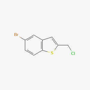 molecular formula C9H6BrClS B2402635 5-Bromo-2-chloromethyl-benzo[b]thiophene CAS No. 50638-17-0