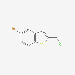 molecular formula C9H6BrClS B2402635 5-溴-2-氯甲基-苯并[b]噻吩 CAS No. 50638-17-0