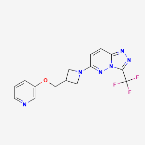 6-[3-(Pyridin-3-yloxymethyl)azetidin-1-yl]-3-(trifluoromethyl)-[1,2,4]triazolo[4,3-b]pyridazine