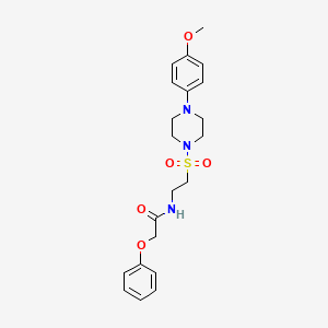 N-(2-((4-(4-methoxyphenyl)piperazin-1-yl)sulfonyl)ethyl)-2-phenoxyacetamide
