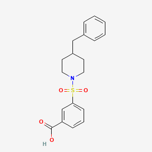 molecular formula C19H21NO4S B2402655 3-[(4-Benzylpiperidin-1-yl)sulfonyl]benzoic acid CAS No. 731826-52-1