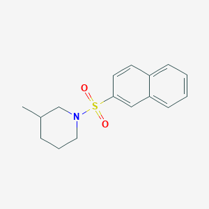 molecular formula C16H19NO2S B2402657 3-Methyl-1-(2-naphthylsulfonyl)piperidine CAS No. 425666-51-9