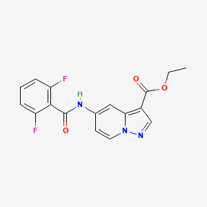 Ethyl 5-(2,6-difluorobenzamido)pyrazolo[1,5-a]pyridine-3-carboxylate