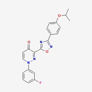 N-{2-[5-(3,5-dimethyl-1H-indol-2-yl)-1,2,4-oxadiazol-3-yl]ethyl}-N,5-dimethylthiophene-2-carboxamide