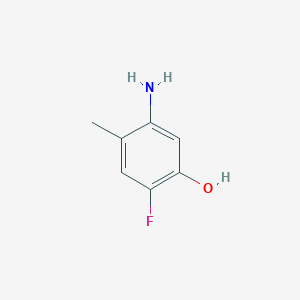 molecular formula C7H8FNO B2402663 5-氨基-2-氟-4-甲基苯酚 CAS No. 1312884-54-0