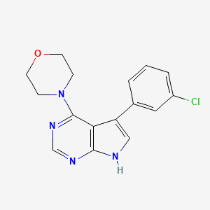 4-[5-(3-chlorophenyl)-7~{H}-pyrrolo[2,3-d]pyrimidin-4-yl]morpholine