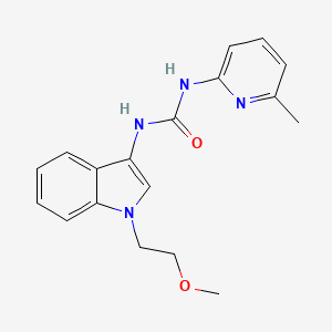 molecular formula C18H20N4O2 B2402677 1-(1-(2-methoxyethyl)-1H-indol-3-yl)-3-(6-methylpyridin-2-yl)urea CAS No. 941988-79-0