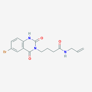 4-(6-bromo-2,4-dioxo-1H-quinazolin-3-yl)-N-prop-2-enylbutanamide