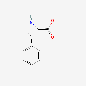 molecular formula C11H13NO2 B2402680 Methyl (2R,3R)-3-phenylazetidine-2-carboxylate CAS No. 2248280-61-5