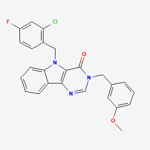 5-(2-chloro-4-fluorobenzyl)-3-(3-methoxybenzyl)-3H-pyrimido[5,4-b]indol-4(5H)-one