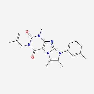 4,7,8-Trimethyl-6-(3-methylphenyl)-2-(2-methylprop-2-enyl)purino[7,8-a]imidazole-1,3-dione